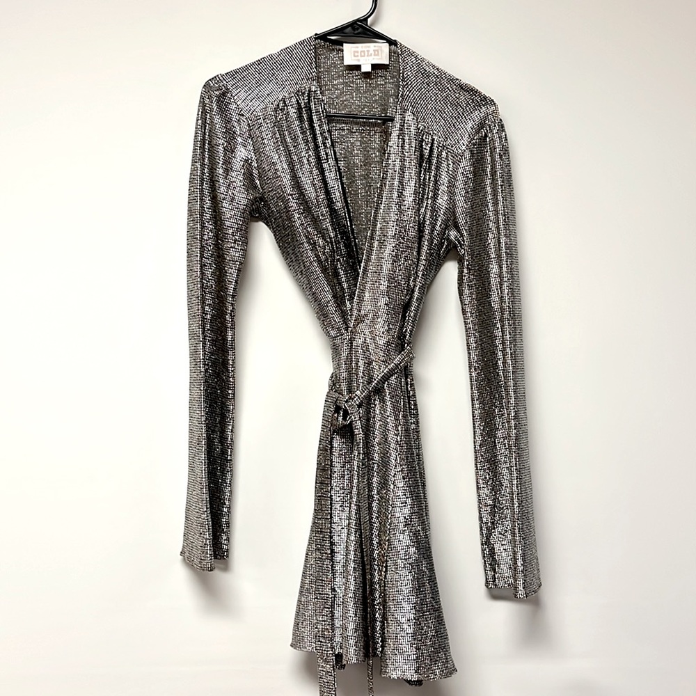Stone Cold Fox Sedgwick metallic dress - size 1